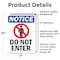 Signmission Do Not Enter Sign, Vinyl Decal, 7in W x 10in L, 2PK OS-2PACK-NS-D-710-V-11219 - alternate 4